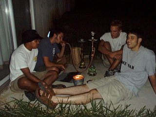 hookah session - me, alex, jacob and isaac